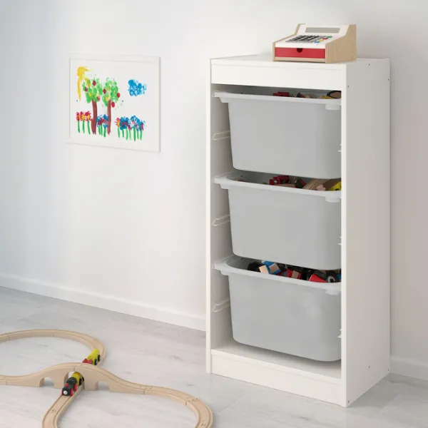 Стеллаж Ikea Trofast 94см x 30см x 46см cm/ ЛДСП/ White photo 2 Стеллаж Ikea Trofast 94см x 30см x 46см cm/ ЛДСП/ White photo 2