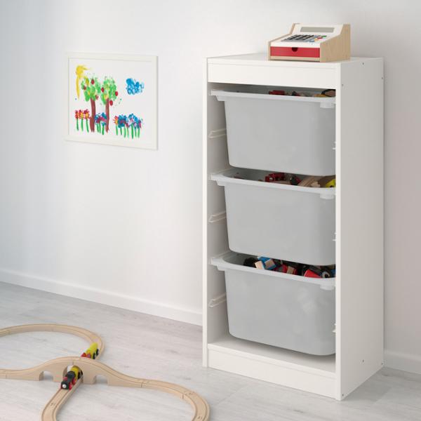 Стеллаж Ikea Trofast 94см x 30см x 46см cm/ ЛДСП/ White photo 2 Стеллаж Ikea Trofast 94см x 30см x 46см cm/ ЛДСП/ White photo 2