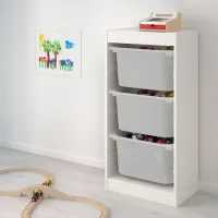 Стеллаж Ikea Trofast 94см x 30см x 46см cm/ ЛДСП/ White photo 2