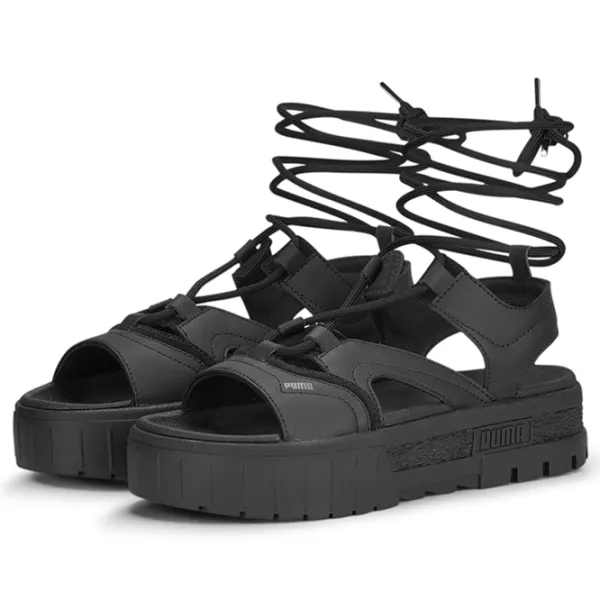 Șlapi pentru femei Puma Mayze Sandal Laces Wns 35.5/ Black photo 2