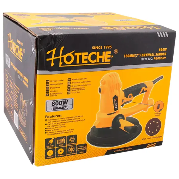 Șlefuitor Hoteche P800509 pentru pereți/ 800 W/ Yellow photo 5