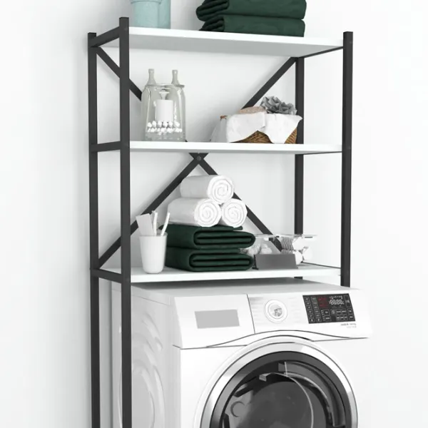 Стеллаж Fabulous 5639905 160см x 66см x 34см cm/ Металл/ Black photo 3 Стеллаж Fabulous 5639905 160см x 66см x 34см cm/ Металл/ Black photo 3