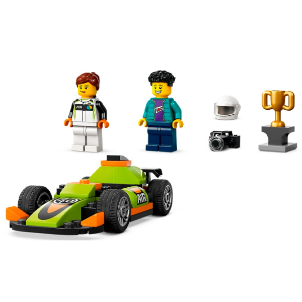 Constructor LEGO Green Race Car Figuri/ Multicolor photo 3