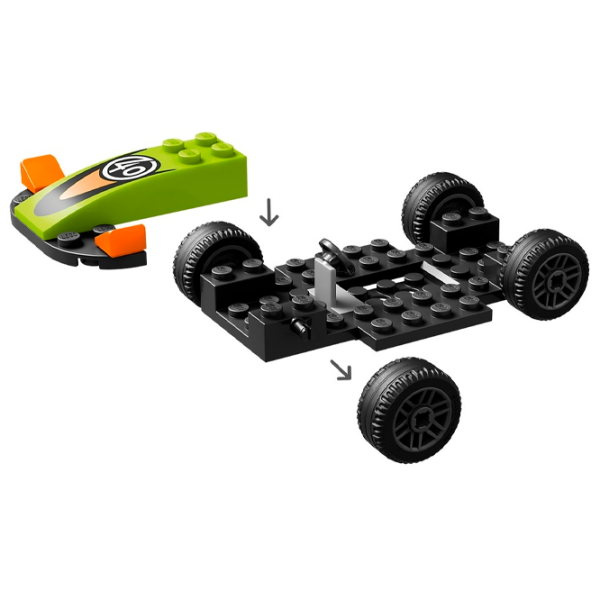 Constructor LEGO Green Race Car Figuri/ Multicolor photo 4