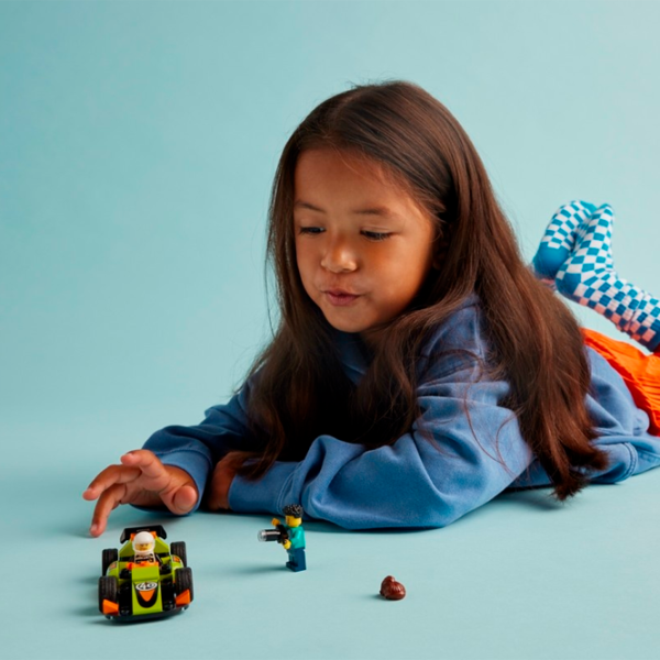 Constructor LEGO Green Race Car Figuri/ Multicolor photo 5