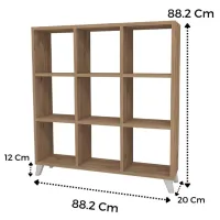 Etajeră Bofigo 5639956 88.2 x 88.2 x 20 cm / PAL / Pine photo 2