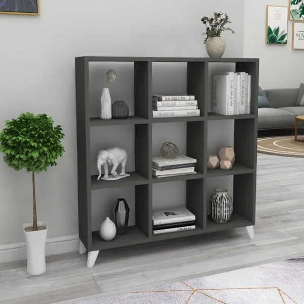 Стеллаж Fabulous 5639925 88.2 см x 88.2см x 20см cm/ ЛДСП/ Anthracite photo 3