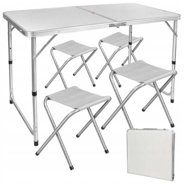Set mobilă terasă Trizand 23238 Oțel/ MDF/ Plastic/ White photo 2
