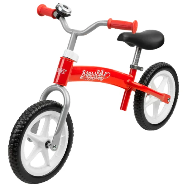 Bicicletă fără pedale Toyz Brass Metal/ Red White photo 3 Bicicletă fără pedale Toyz Brass Metal/ Red White photo 3