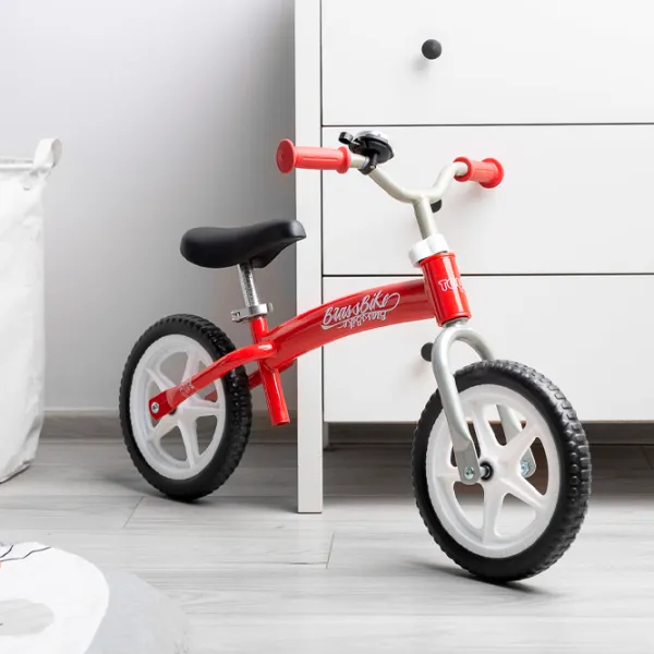 Bicicletă fără pedale Toyz Brass Metal/ Red White photo 5 Bicicletă fără pedale Toyz Brass Metal/ Red White photo 5