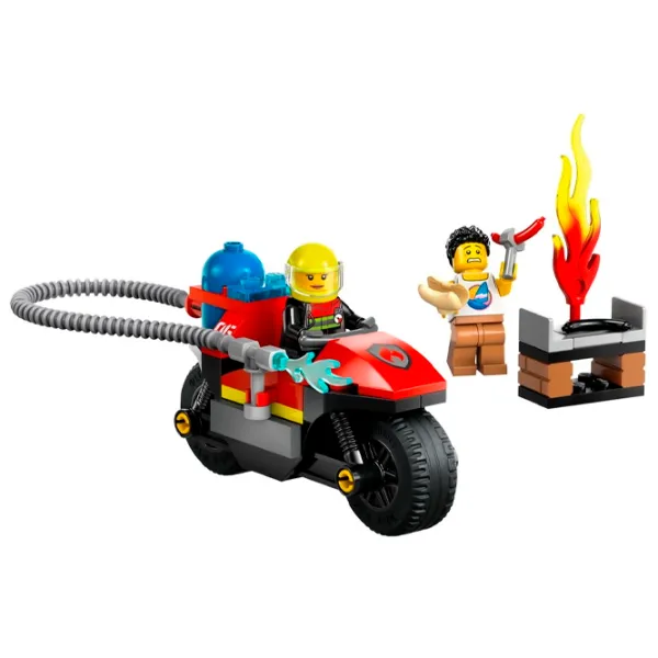 Constructor LEGO Fire Rescue Motorcycle Figuri/ Multicolor photo 2