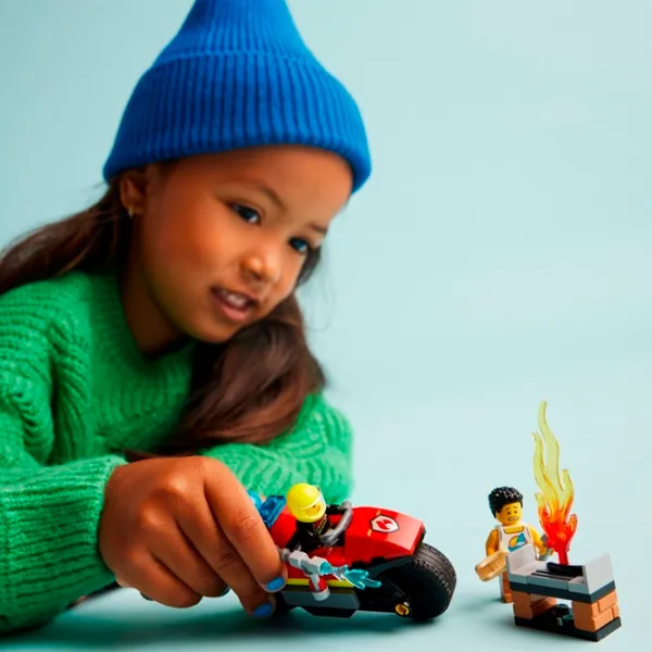 Constructor LEGO Fire Rescue Motorcycle Figuri/ Multicolor photo 5