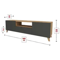 Тумба под телевизор Bofigo 5639912 46 x 140 x 30см / ДСП photo 2