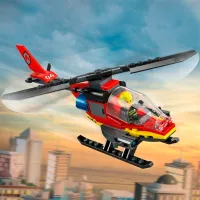 Constructor LEGO Fire Rescue Helicopter Figuri/ Multicolor photo 6