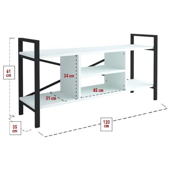 Comodă TV Fabulous 5639934 61 x 120 x 35/ PAL photo 2 Comodă TV Fabulous 5639934 61 x 120 x 35/ PAL photo 2