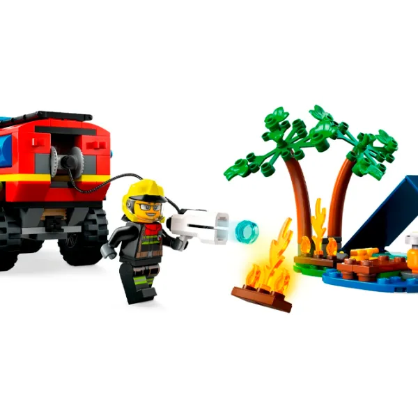 Constructor LEGO 4x4 Fire Truck with Rescue Boat Figuri/ Multicolor photo 4