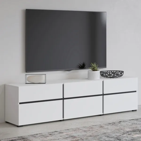 Comodă TV Helvetia Cross 3D3S 48.2 x 180 x 40/ PAL photo 4