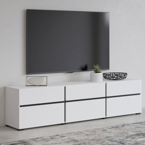 Comodă TV Helvetia Cross 3D3S 48.2 x 180 x 40/ PAL photo 4