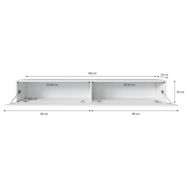 Comodă TV Bratex Lowboard D 180 30 x 180 x 33/ LPAL photo 2