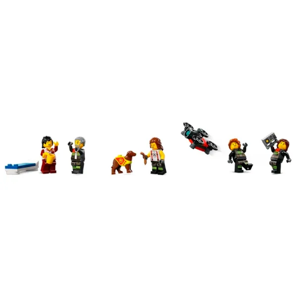 Конструктор LEGO Fire Station with Fire Truck Пожарные/ Разноцветный photo 5