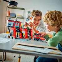 Constructor LEGO Fire Station with Fire Truck Pompieri/ Multicolor photo 8