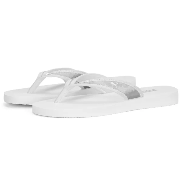 Șlapi pentru femei Puma Sandy Flip Space Metallics Matte 35.5/ White photo 3 Șlapi pentru femei Puma Sandy Flip Space Metallics Matte 35.5/ White photo 3
