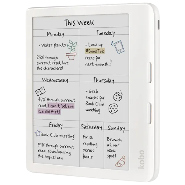 Carte electronică Kobo Libra Colour 7"/ E-Ink Kaleido 3/ 16 GB/ White photo 2