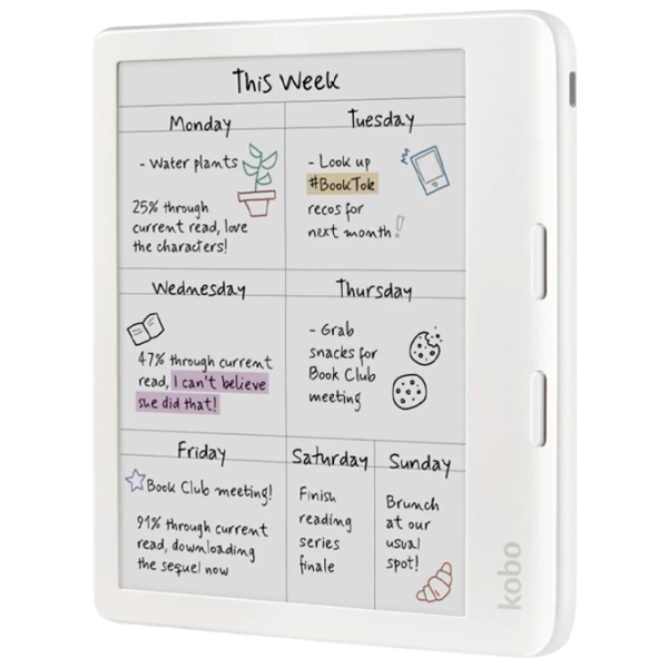 Carte electronică Kobo Libra Colour 7"/ E-Ink Kaleido 3/ 16 GB/ White photo 2