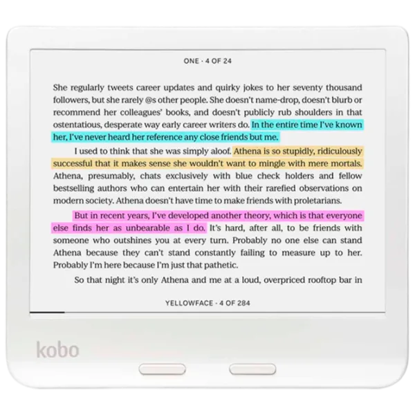 Carte electronică Kobo Libra Colour 7"/ E-Ink Kaleido 3/ 16 GB/ White photo 3