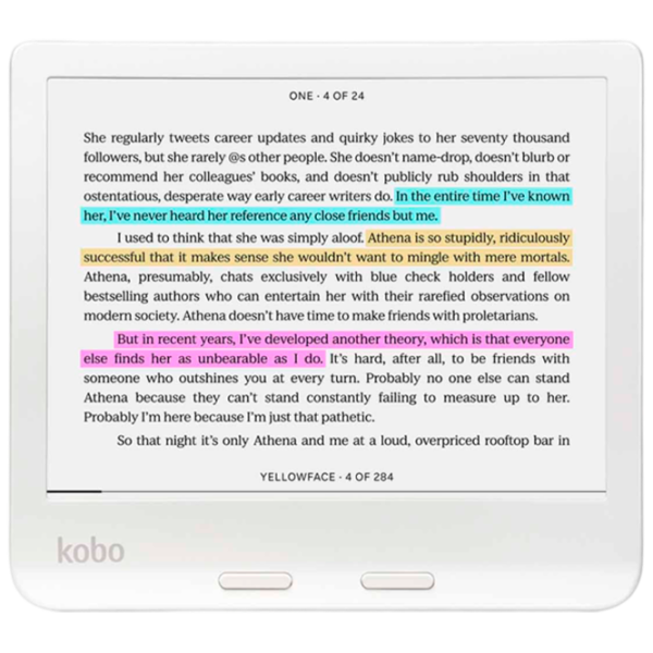 Carte electronică Kobo Libra Colour 7"/ E-Ink Kaleido 3/ 16 GB/ White photo 3