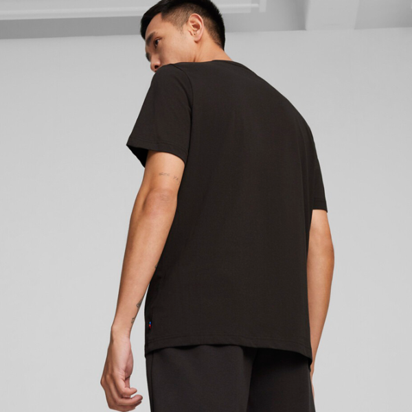 Tricou pentru bărbați Puma Bmw Mms Logo Tee + 100% bumbac/ Black photo 4