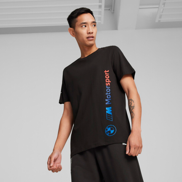 Футболка для мужчин Puma Bmw Mms Logo Tee + 100% хлопок/ Черный photo 3