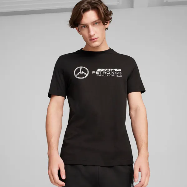 Футболка для мужчин Puma Mapf1 Ess Logo Tee 100% хлопок/ Черный photo 3