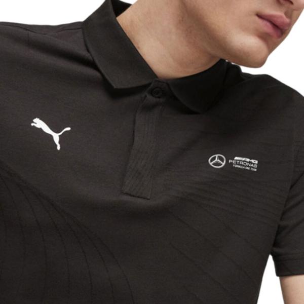 Tricou polo pentru bărbați Puma Mapf1 Jacquard Black photo 6