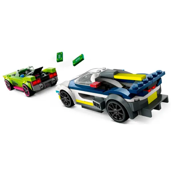 Constructor LEGO Police Car and Muscle Car Chase Figuri/ Multicolor photo 3
