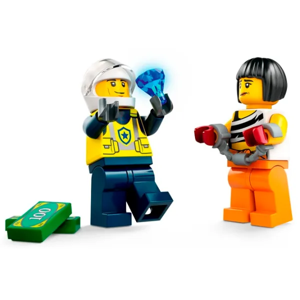 Constructor LEGO Police Car and Muscle Car Chase Figuri/ Multicolor photo 4