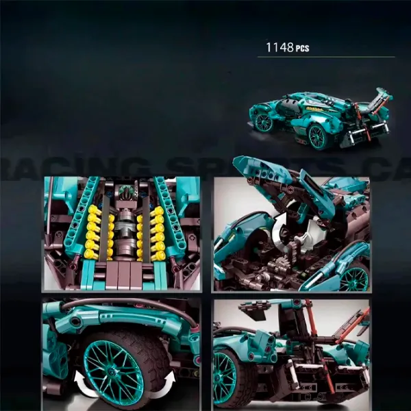 Конструктор JIQILE Racing Car Транспорт/ Разноцветный photo 6