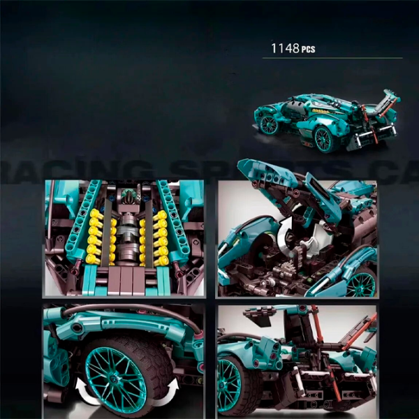 Конструктор JIQILE Racing Car Транспорт/ Разноцветный photo 6