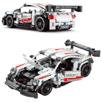 Constructor cu telecomandă Pingao Porsche Mașină/ White photo 4