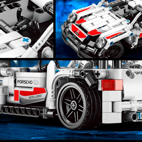 Конструктор с радиоуправлением Pingao Porsche Автомобиль/ Белый photo 5