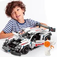 Constructor cu telecomandă Pingao Porsche Mașină/ White photo 6