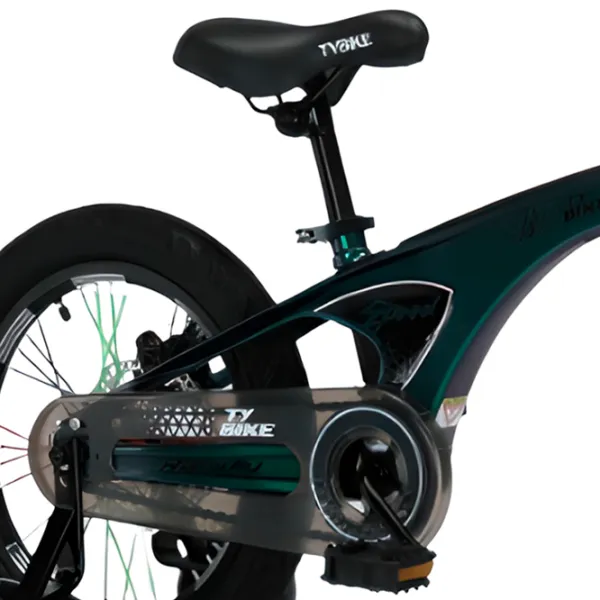 Bicicletă TyBike BK-08 16" 16" Aliaj de magneziu/ Green Black photo 3