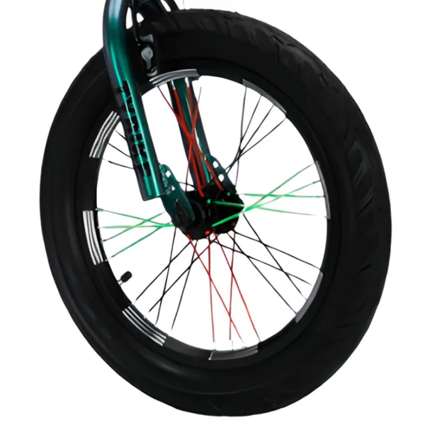 Bicicletă TyBike BK-08 16" 16" Aliaj de magneziu/ Green Black photo 5