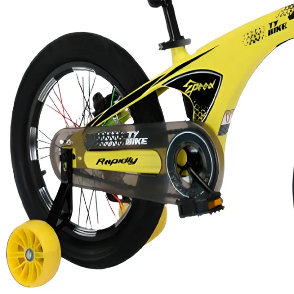 Bicicletă TyBike BK-08 16" 16" Aliaj de magneziu/ Yellow Black photo 2