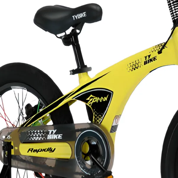 Bicicletă TyBike BK-08 16" 16" Aliaj de magneziu/ Yellow Black photo 3