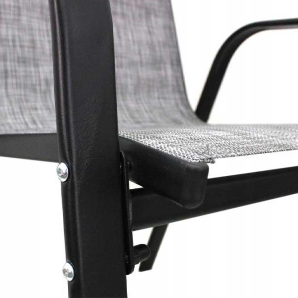 Set mobilă terasă GardenLine NEO9924 Oțel/ Plastic/ Plastic/ Gray photo 3