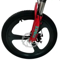 Bicicletă TyBike BK-7 20" 20" Aliaj de magneziu/ Red Blue photo 4