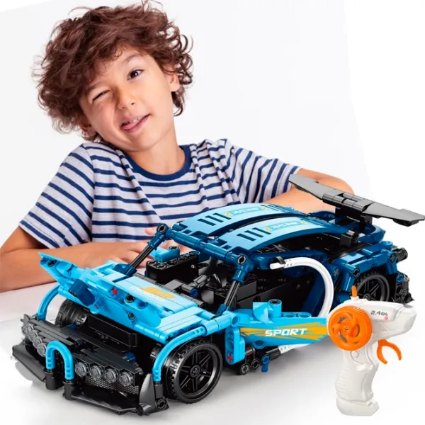 Конструктор Pingao Bugatti Автомобиль/ Синий photo 6