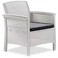 Set mobilă terasă Bica Venezia 2 Ratan artificial/ Polipropilenă/ Rattan artificial/ White photo 2