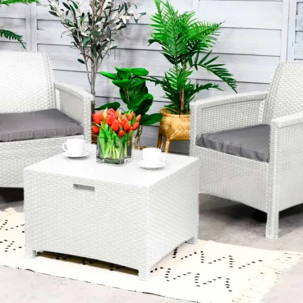 Set mobilă terasă Bica Venezia Terrace Aluminiu/ Polipropilenă/ Rattan artificial/ Graphite photo 2 Set mobilă terasă Bica Venezia Terrace Aluminiu/ Polipropilenă/ Rattan artificial/ Graphite photo 2